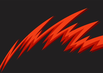 Abstract background with curved spikes pattern and with some copy space area