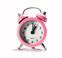 pink alarm clock