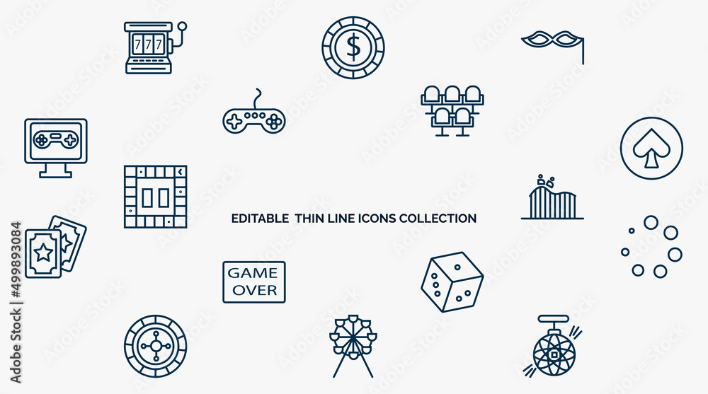Poster concept of web icons in outline style. thin line icons such as ,