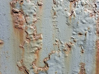 Rostige Stahl Wand Lackiert