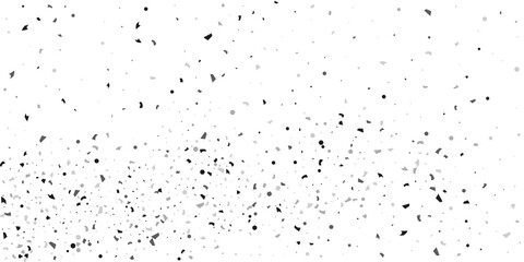  Silver glitter confetti on a white background. Illustration of a drop of shiny particles. Decorative element. Luxury background for your design, cards, invitations, gift, vip.