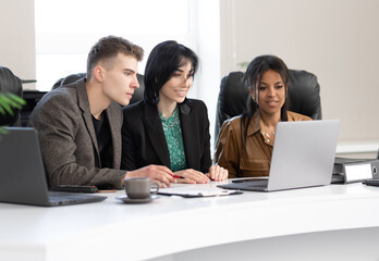 Group of people working in the office