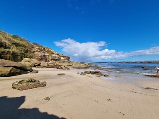 Cronulla beach in Sydney on a sunny day