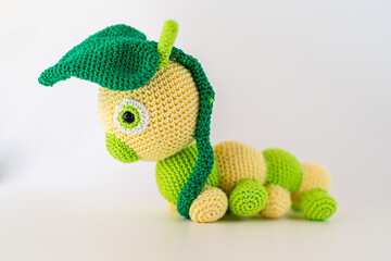Amigurumi Caterpillar out of Wool Handmade