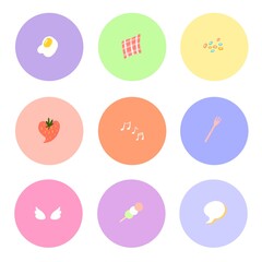 pastel sticker set for your daily planner