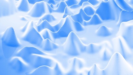 3d rendering. Stylish blue white creative abstract low poly background. Simple minimalistic geometric bg.