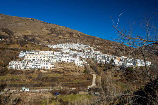 Trevelez town in Sierra Nevada mountains, Granada, Spain