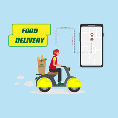 Delivery moto food