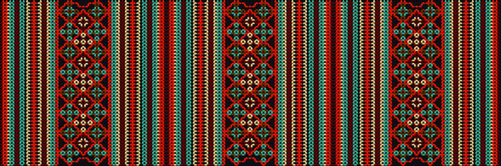  Folk ornament, national pattern, ethnic embroidery, ornamental texture, traditional geometric motives of the tribes of the African continent.