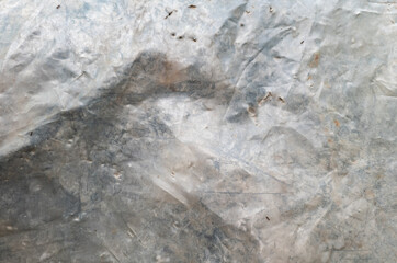 Background from old dirty polyethylene.