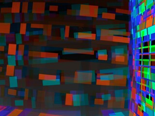 abstract background with squares