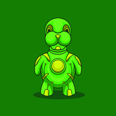 Turtle Mascot Robot Cute