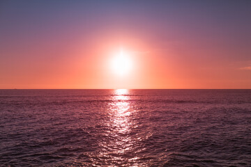 Fototapeta premium sunset over the sea