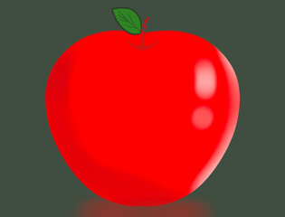 red tomato on a white background