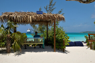 Caribbean beach ,bahamas cruising