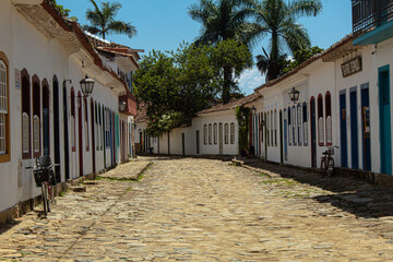 streets of the city of Paraty, State of Rio de Janeiro, Brazil