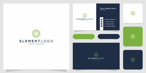 element logo business card template