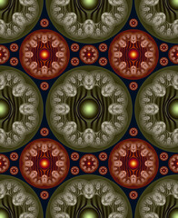Seamless ornate fractal pattern