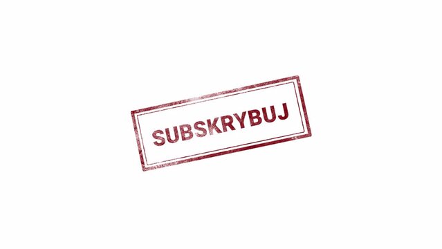 SUBSKRYBUJ STAMP WITH TRANSPARENT BACKGROUND