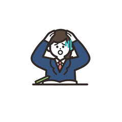 勉強がわからずパニックな中高生女子