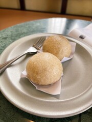 Baked barbecued pork buns in hong kong
