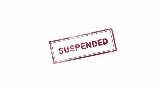 SUSPENDED STAMP WITH TRANSPARENT BACKGROUND