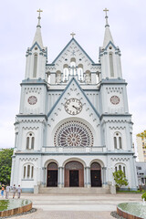 Fototapeta na wymiar Parish Church of the Blessed Sacrament of Itajaí in Santa Catarina