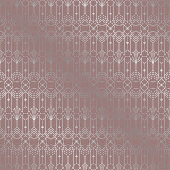 Art deco geometric seamless pattern