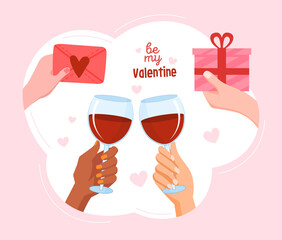 Happy Valentine Day concept