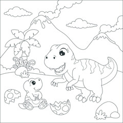 coloring tyrannosaurus rex