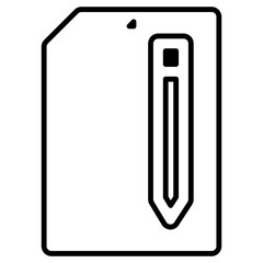 Pen and paper icon