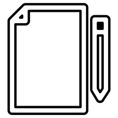 Pen and paper icon