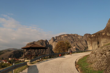 The picturesque path connecting Kalambaka with Kastraki, Meteora Monasteries