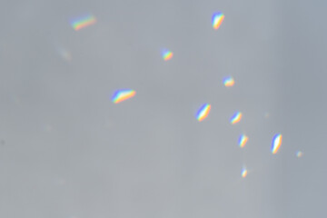 .Abstract prism reflection, rays leaking through lens effect. Crystal light reflections for overlay...