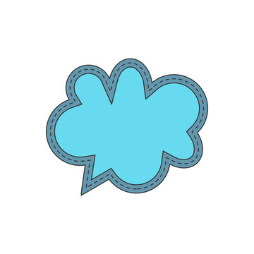 blue speech bubbles. bubble icon