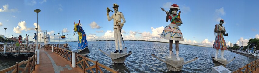 Obraz premium Estátuas do museu da gente sergipana