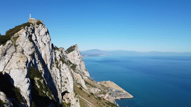 Gibraltar overview.  In sunshine. Static