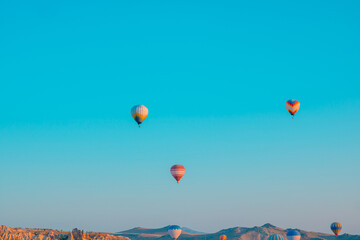 Cappadocia Hot air balloons. Hot air balloons on the sky of Goreme