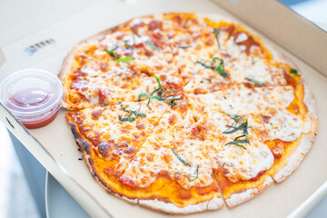 Margarita Pizza ready for eat