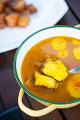 Thai southern orange curry with snapper