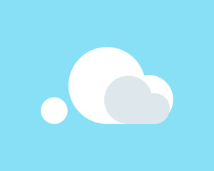 Cloud logo with simple design