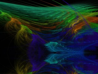 Imaginatory fractal abstract background Image