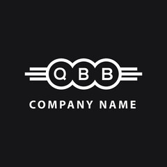 QBB letter logo design on black background. QBB  creative initials letter logo concept. QBB letter design.