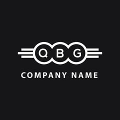 QBG letter logo design on black background. QBG  creative initials letter logo concept. QBG letter design.