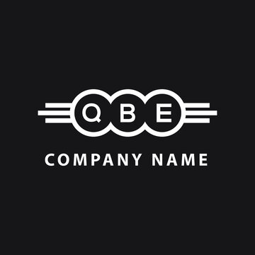 QBE letter logo design on black background. QBE  creative initials letter logo concept. QBE letter design.