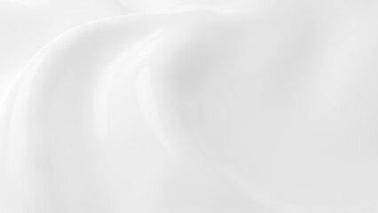 White cosmetic cream background 3D render