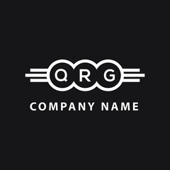 QRG  letter logo design on black background. QRG   creative initials letter logo concept. QRG  letter design.
