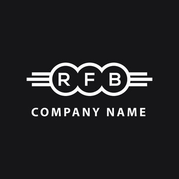RFB letter logo design on black background. RFB  creative initials letter logo concept. RFB letter design.