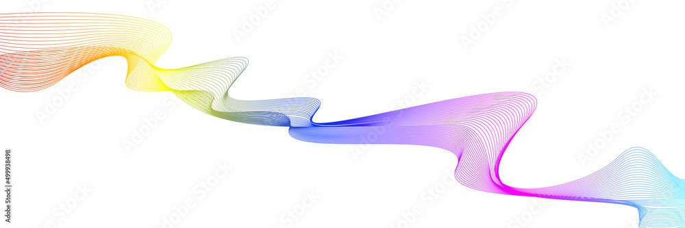 Aufkleber abstract wave curve lines banner background design. vector illustration. modern template abstract de