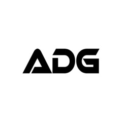 ADG letter logo design with white background in illustrator, vector logo modern alphabet font overlap style. calligraphy designs for logo, Poster, Invitation, etc.